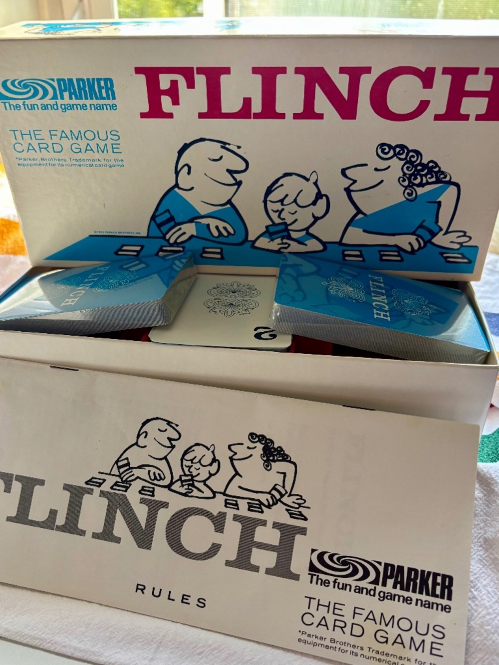 Vintage 1963 "Flinch Card Game" by Parker Brothers.
